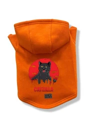 Köpek Kıyafeti Köpek Sweatshirt Hoodie Köpek Ürünleri Kedi Kıyafeti - Catzilla - 1