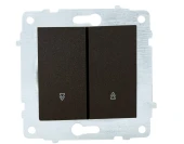 Ovivo Grano Metalik Siyah Jaluzi Anahtarı Tekli Çerçevesiz thumbnail 1