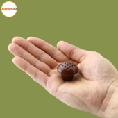 Noktalı Mantar Düğme Mobilya Mutfak Çekmece Dolap Dolabı Kapak Kulbu Kulpu Kulpları Kahve 10 Adet thumbnail 3