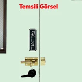 Küçük Mavzer Sürgü Sürgülü Sürgüsü Kilit 25x40 mm Kapı Pencere Emniyet Kilidi Metal Prinç Sarı thumbnail 5