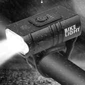 FORTE GT 6051 Bisiklet 2 x T6 Led Ön Far USB Şarjlı Alüminyum Alaşım Siyah thumbnail 6