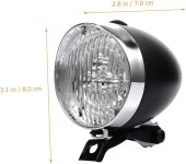 Forte Gt 2525 Bisiklet Ön Arka Retro Işık 4xAAA Pilli 360° Dönebilen Yüksek Güçlü Far - 2