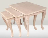 Zigon Sehpa 90364 Model HAM Aslan Ayak Lüks Oyma Klasik Kayın Kaplama El Yapım thumbnail 4