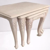 Zigon Sehpa 90364 Model HAM Aslan Ayak Lüks Oyma Klasik Kayın Kaplama El Yapım thumbnail 6