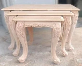 Zigon Sehpa 90364 Model HAM Aslan Ayak Lüks Oyma Klasik Kayın Kaplama El Yapım thumbnail 7