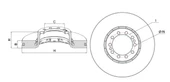 FREN DISKI ON RENAULT MIDLUM 220 040 05 5010525014 - 2