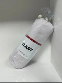 Clasy Ranforce Lastikli Çarşaf Seti Tek Kişilik Düz Gri - 2