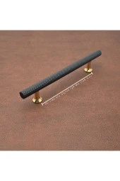 Doruk Siyah Gold Tv Ünitesi Vestiyer Yatak Odası Mutfak Dolap Çekmece Kulpu 128 Mm (128 Cm) 20 Adet thumbnail 2