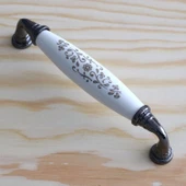 Gerçek Porselen Beyaz Füme 128 Mm Kulp Çekmece Mobilya Mutfak Kulpları Kulbu Dolabı Dolap Kulpu thumbnail 4