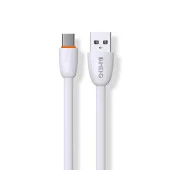 İmeng Samsung Galaxy A34 5G İle Uyumlu 3.1A UsbA to Type-C Data ve Hızlı Şarj Kablosu Beyaz thumbnail 1