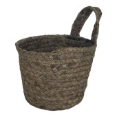 T.Concept Dekoratif Yuvarlak Çok Amaçlı Rattan Sepet Orta Boy - 1