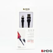 İmeng Samsung Galaxy Z Flip 5 İle Uyumlu 3.1A UsbA to Type-C Örgülü Data ve Hızlı Şarj Kablosu Siyah - 6