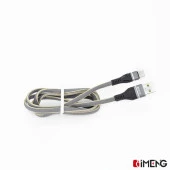 İmeng Xiaomi 13T Pro İle Uyumlu 3.1A UsbA to Type-C Örgülü Data ve Hızlı Şarj Kablosu Gri - 2