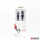 İmeng Xiaomi 13T Pro İle Uyumlu 3.1A UsbA to Type-C Örgülü Data ve Hızlı Şarj Kablosu Gri - 7