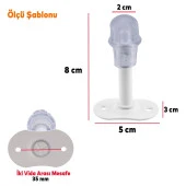 Kapı Arkası Tampon Duvara Vidalı Kapı Stoperi Kapıya Vidalı Stoper Vakumlu Kapı Koruyucu thumbnail 3