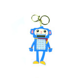 Hesap Makinesi Robot Mini Anahtarlıklı Labirent Oyunlu Mavi - 1