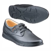 Siyah Parça Detaylı Bağcıklı Erkek Ayakkabı thumbnail 2