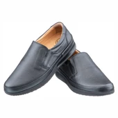 Siyah Baskılı Deri Erkek Ayakkabı thumbnail 1