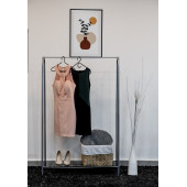 DEKORATİF ÇOK AMAÇLI GRİ METAL AYAKLI ELBİSE ASKILIĞI TEK RAFLI PORTMANTO VE KONFEKSİYON ASKILIĞI thumbnail 1