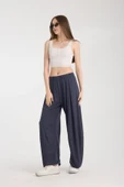 Premium Relax Pantolon, Yüksek Bel Lastikli Rahat Şalvar Pantolon - 2