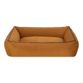 Pet Comfort Golf  Köpek Yatağı Hardal w Parliament Mavi Biye M 90x70cm thumbnail 1