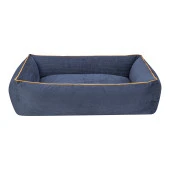 Pet Comfort Golf  Köpek Yatağı Parliament Mavi w Hardal Biye M 90x70cm thumbnail 1