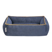 Pet Comfort Golf  Kedi ve Köpek Yatağı Parliament Mavi w Hardal Biye XS 55x45cm thumbnail 3