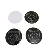 PEUGEOT YENİ NESİL LOGO JANT GÖBEK DAMLA STICKER (4 ADET) thumbnail 2