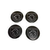 PEUGEOT YENİ NESİL LOGO JANT GÖBEK DAMLA STICKER (4 ADET) thumbnail 3