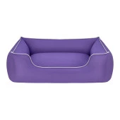 Pet Comfort Alpha  Köpek Yatağı Mor w Beyaz Biye L 105x85cm thumbnail 1