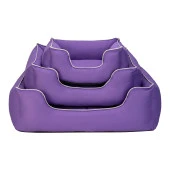 Pet Comfort Alpha  Köpek Yatağı Mor w Beyaz Biye L 105x85cm thumbnail 4