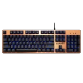 GAMDIAS AURA GK1, USB Kablolu, Ingilizce, Çok Renkli Arka Aydinlatma, Red Mekanik Switch, Brown Edition, Gaming Klavye - 1