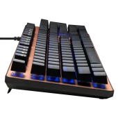 GAMDIAS AURA GK1, USB Kablolu, Ingilizce, Çok Renkli Arka Aydinlatma, Red Mekanik Switch, Brown Edition, Gaming Klavye - 3