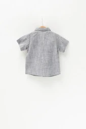 Erkek Bebek Desenli Baskılı Desenli Gömlek (6ay-3yaş) - 2
