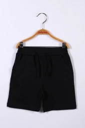 Unisex Çocuk Siyah Basic Şort (4-12yaş) - 1