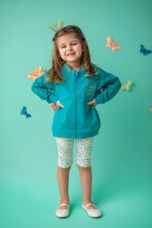 Kız Bebek Yeşil Grow Free Dantelli Kollu Sweatshirt (9ay-4yaş) - 1