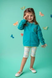 Kız Bebek Yeşil Grow Free Dantelli Kollu Sweatshirt (9ay-4yaş) - 2