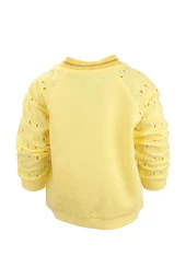 Kız Bebek Sarı Grow Free Dantelli Kollu Sweatshirt (9ay-4yaş) - 4