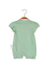 Kız Bebek Ördek Baskılı Mint Yeşil Tulum - 3