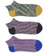 3 Adet Kadın Burun dikişsiz Büyük Numara Sentetik Kumaş Patik - 3