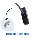 Çelik Halatlı Pvc Pencere Çocuk Emniyet Bebek Güvenlik Kilidi - 3