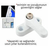 Pvc Kapı Pencere Çocuk Emniyet Güvenlik Kilidi Düğmeli Metal - 3
