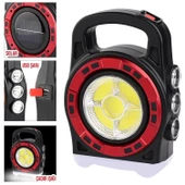 HURRY BOLT HB-6678C Solar Kamp Lambası Acil Durum Işığı Şarjlı 20W+Cob Led - 1