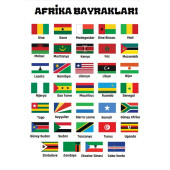 Afrika Ülke Bayrakları Çizme ve Boyama Kitabı - 3