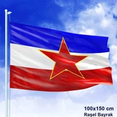Yugoslavya Sosyalist Federal Cumhuriyeti Bayrağı - Balkan -100x150 cm Bayrak - 1