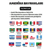 Asya Ülkeleri Bayrağı Çizme ve Boyama Kitabı - 2