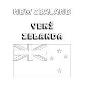 Asya Ülkeleri Bayrağı Çizme ve Boyama Kitabı - 7