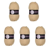 Ören Bayan Favori Örgü İpi - Sütlü Kahve - 5'Li Paket - ( Renk Kodu : 114 ) - 1