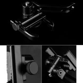 FORTE GT 2084-11 Ayarlı Motosiklet Bisiklet Telefon Tutucu Navigasyon Gidon Uyumlu - Siyah - 4