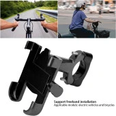 FORTE GT 2084-12 Ayarlı 4 Köşe Destekli Alüminyum Bisiklet Motosiklet Gidon Telefon Tutacağı - 8